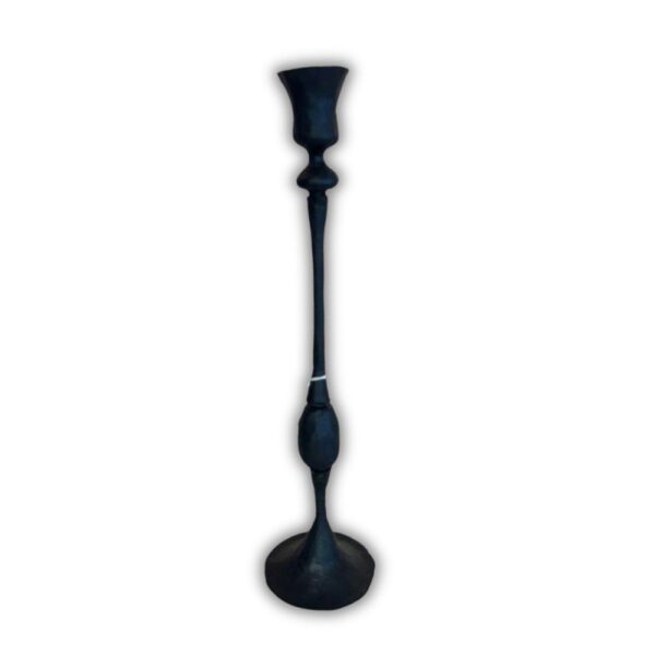 Homart Cast Iron Black Taper Candle Holder