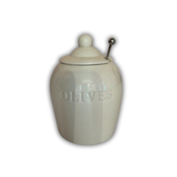 Olive Decanter w/ Spoon