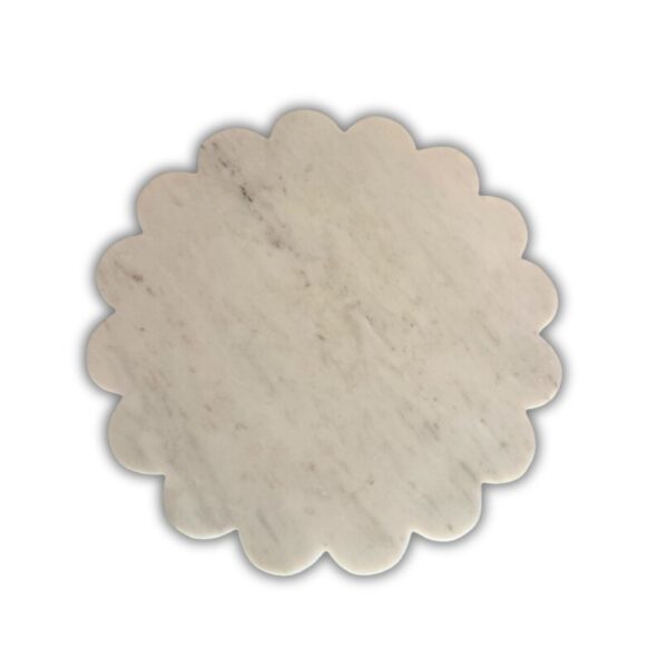 Scalloped Edge Marble Tray